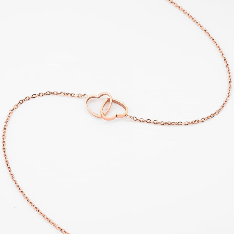 Double Heart Collier